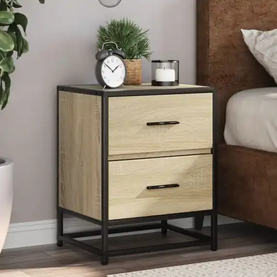 Bestseller Szafki nocne, 2 szt., dąb sonoma, 40x31x50 cm Lumarko! - Hurtownia wielobranżowa Lumarko
